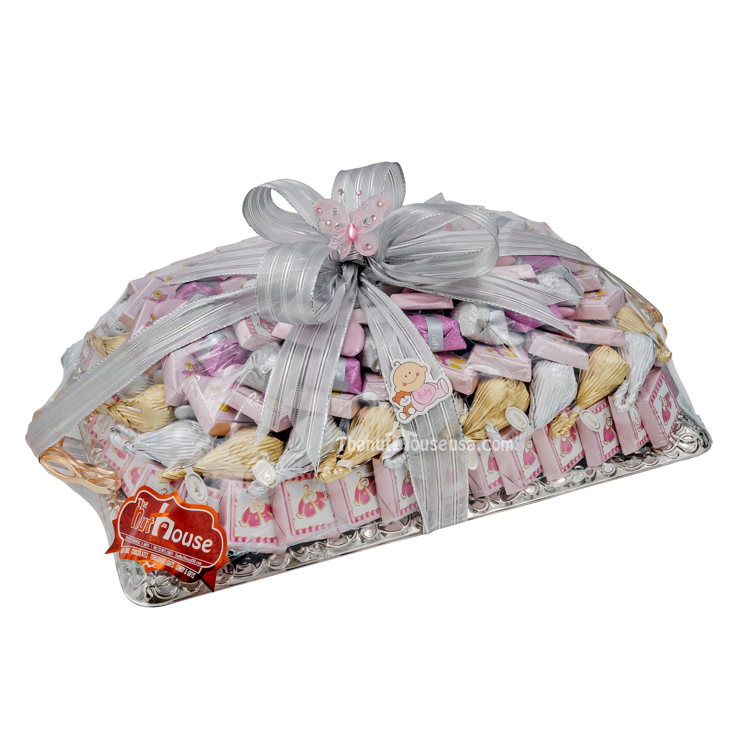 Custom Chocolate Baby Girl Gift Tray