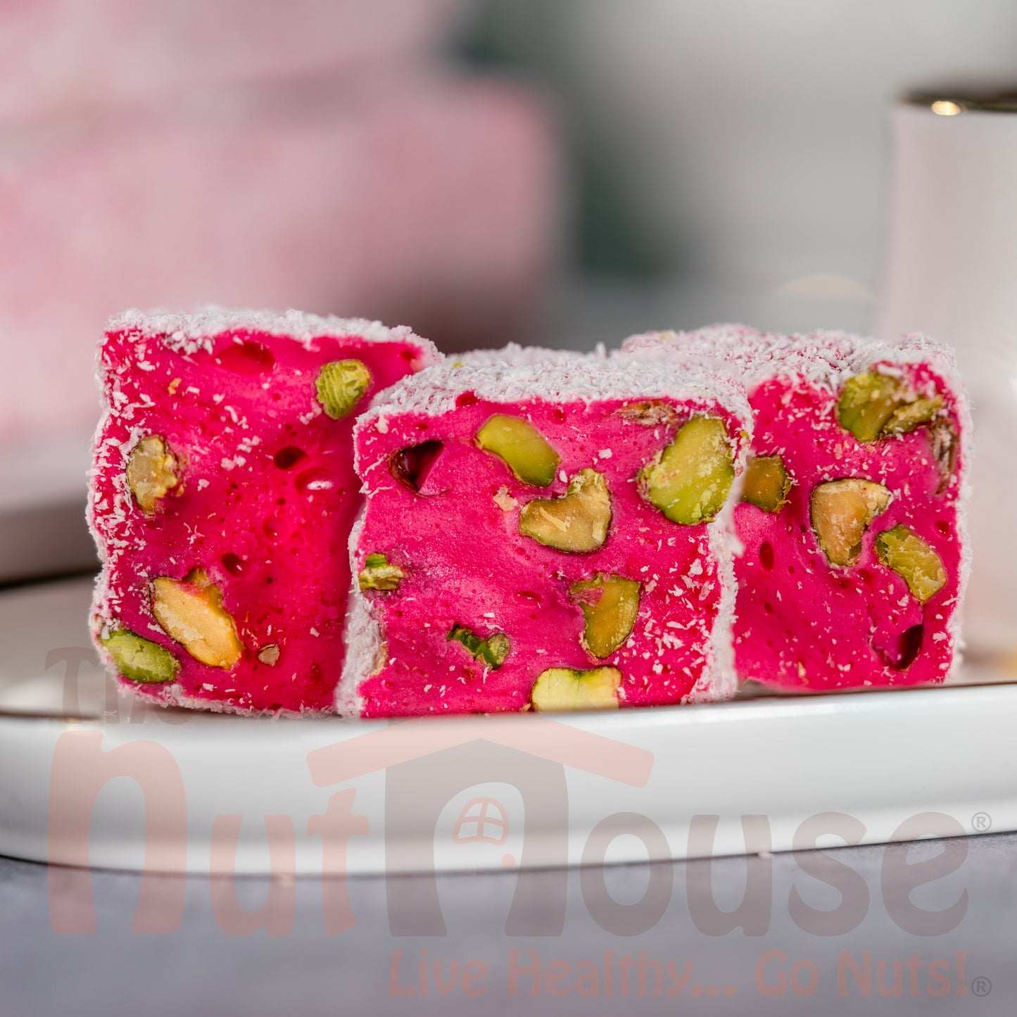 Poured Raspberry Pistachio