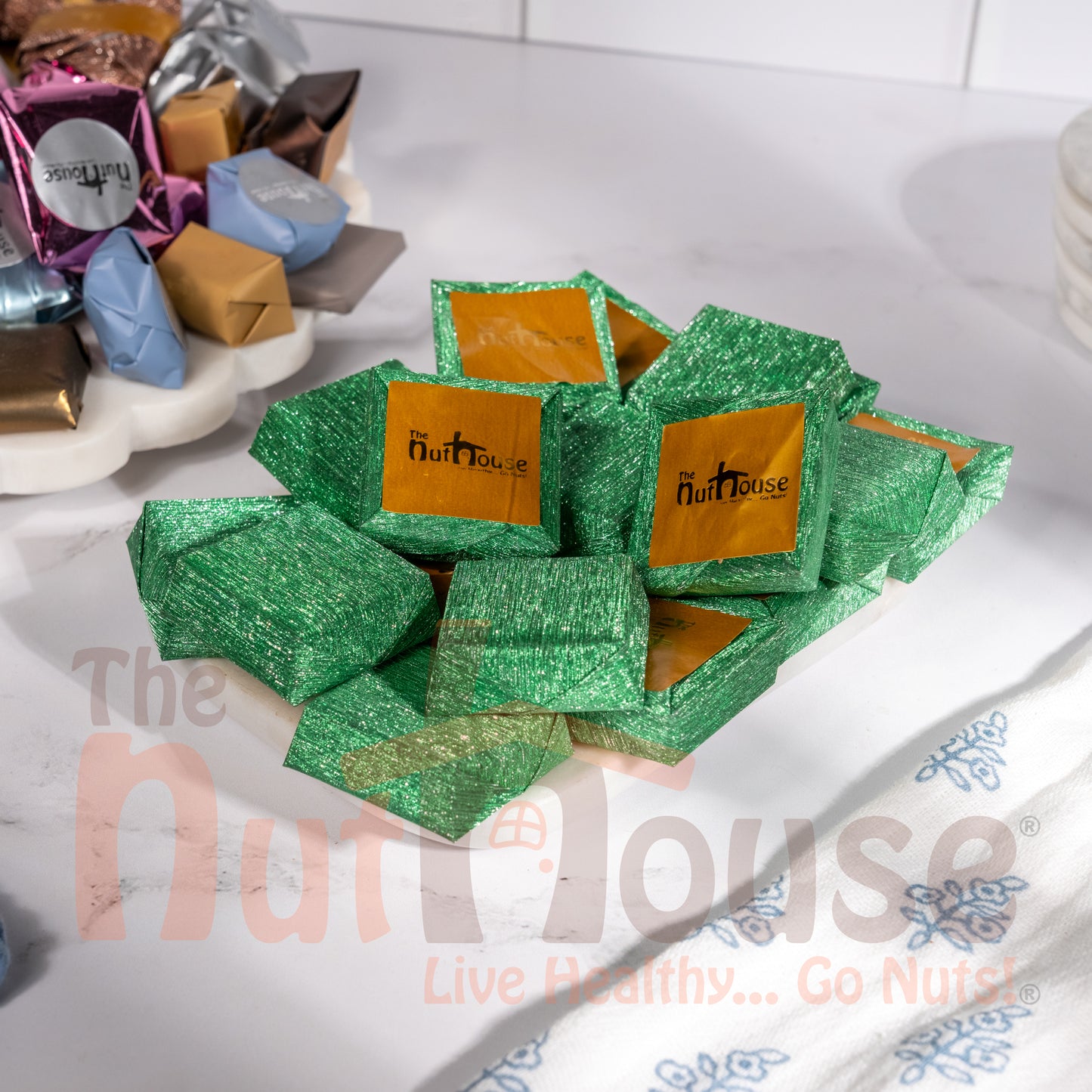 Sugar Free Milk Chocolate With Pistachio Cream And Pistachio Pieces