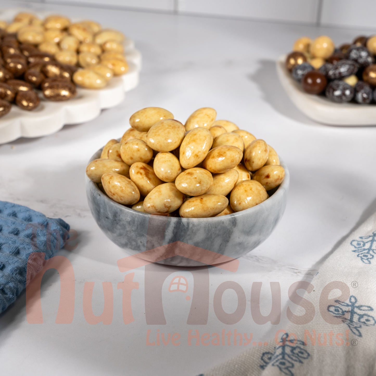 Caramel Marbled Chocolate Coated Almond