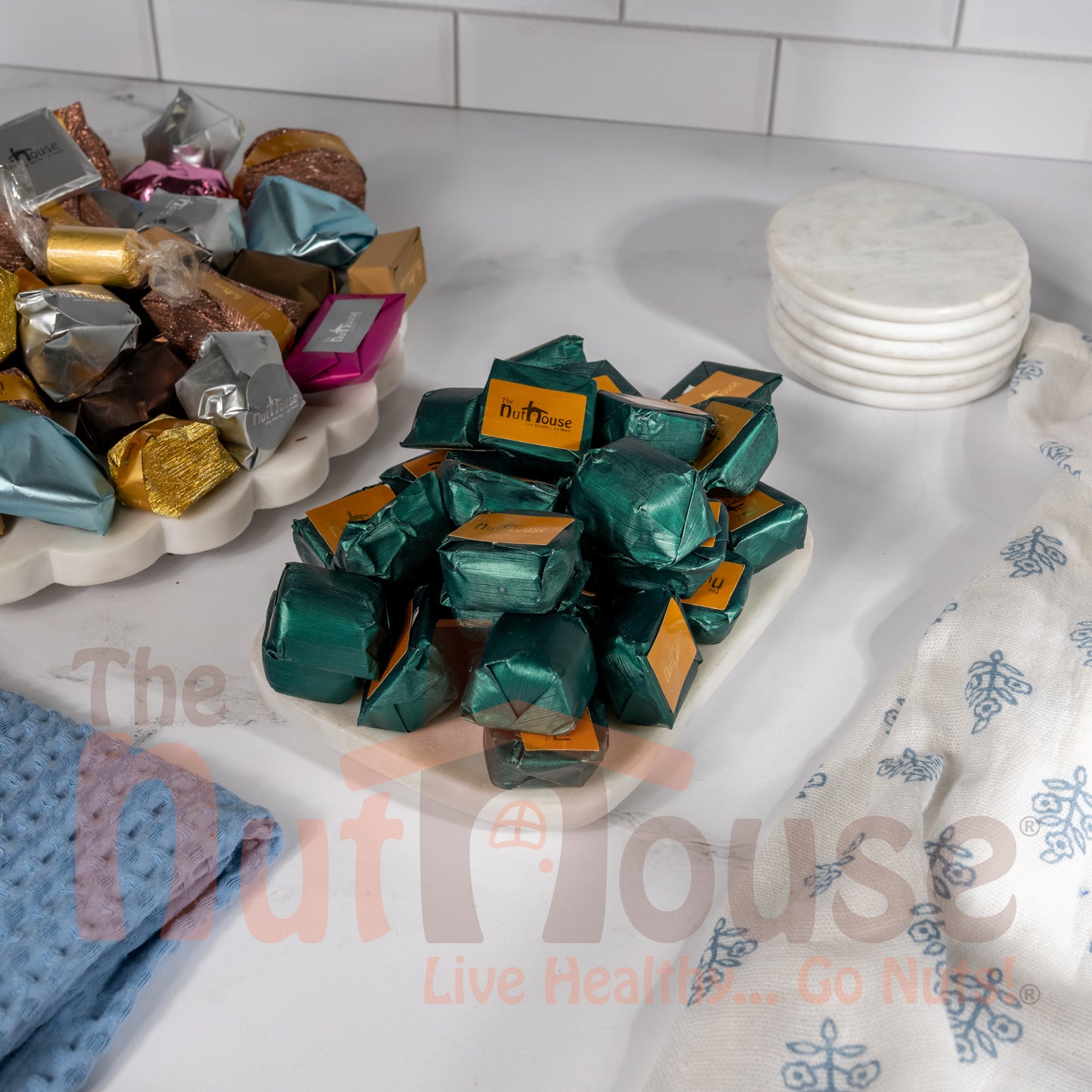 Chocolate covered Cookies with Caramel