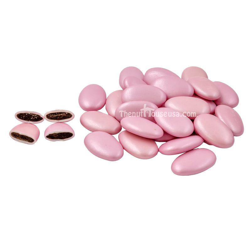 Pink Almond Shaped Chocolates