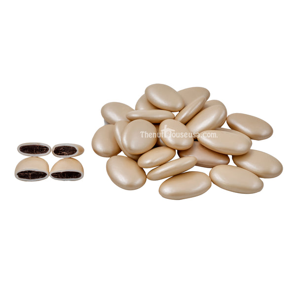 beige Almond Shaped Chocolates