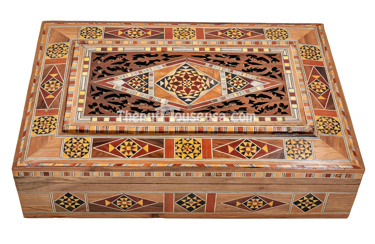 Syrian handmade wooden jewelry box 70015