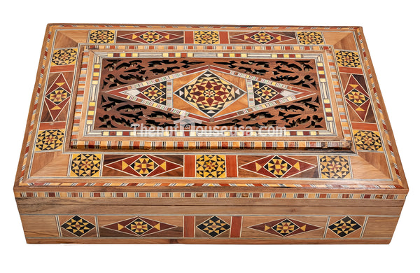 Syrian handmade wooden jewelry box 70015