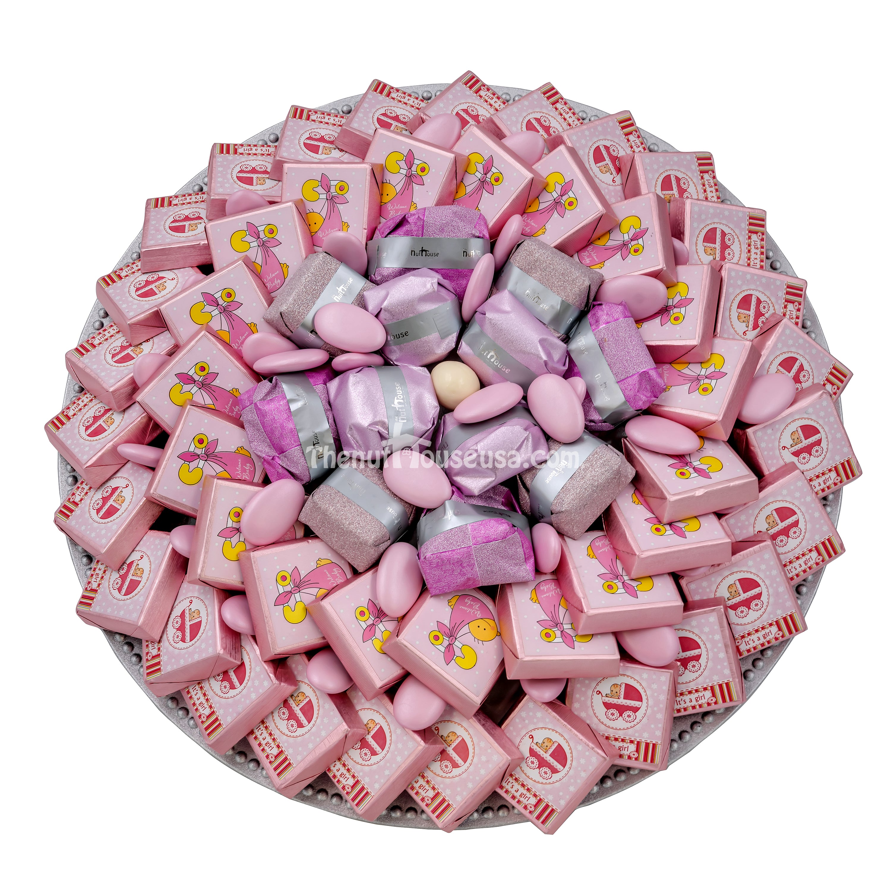 Baby Girl Chocolate Gift Tray The Nut House