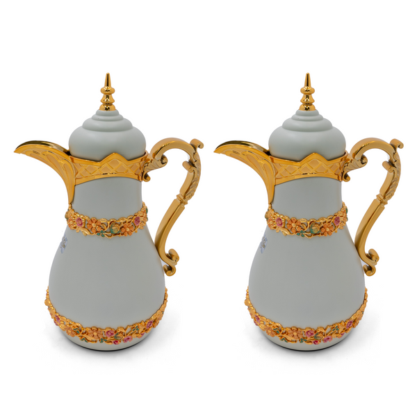 White Coffee Thermos 2pc set