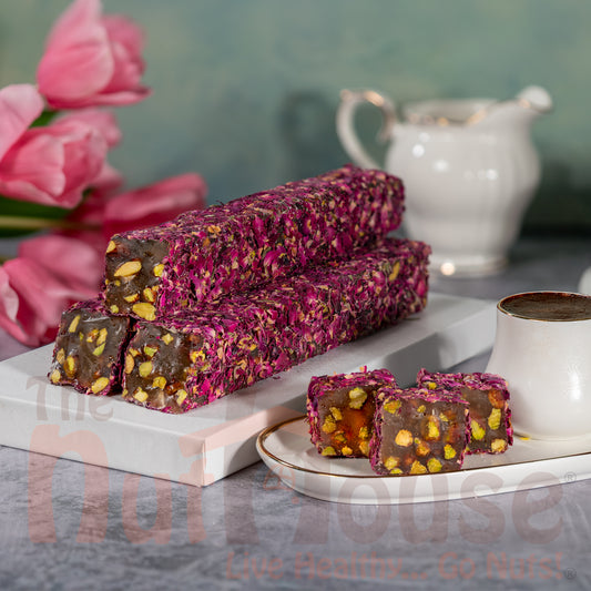 Poured Pistachio Rose Leaves