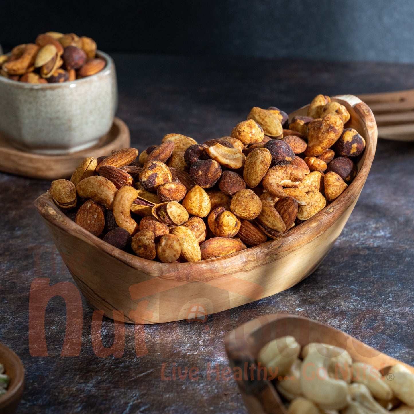 Smoked Salted Mixed Nuts Without Seeds and Peanuts