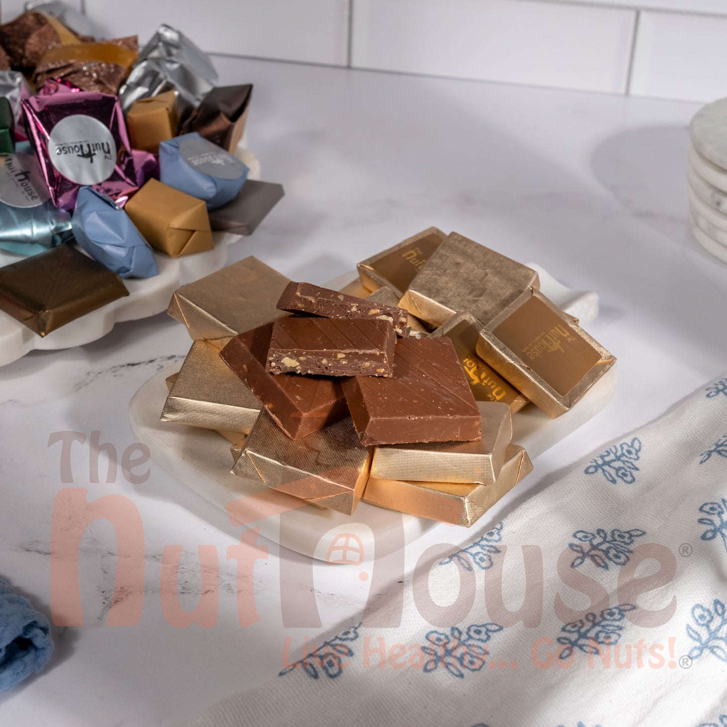 Sugar free milk chocolate with nuts