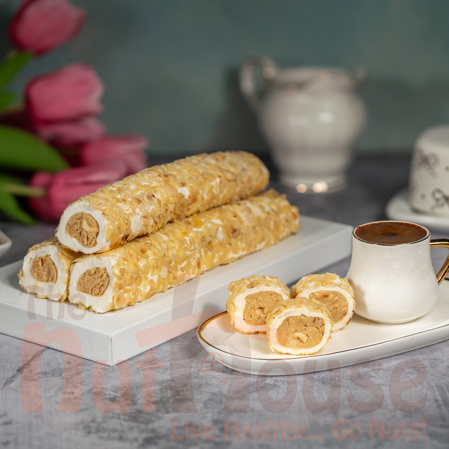 Sultan with hazelnut paste wrap