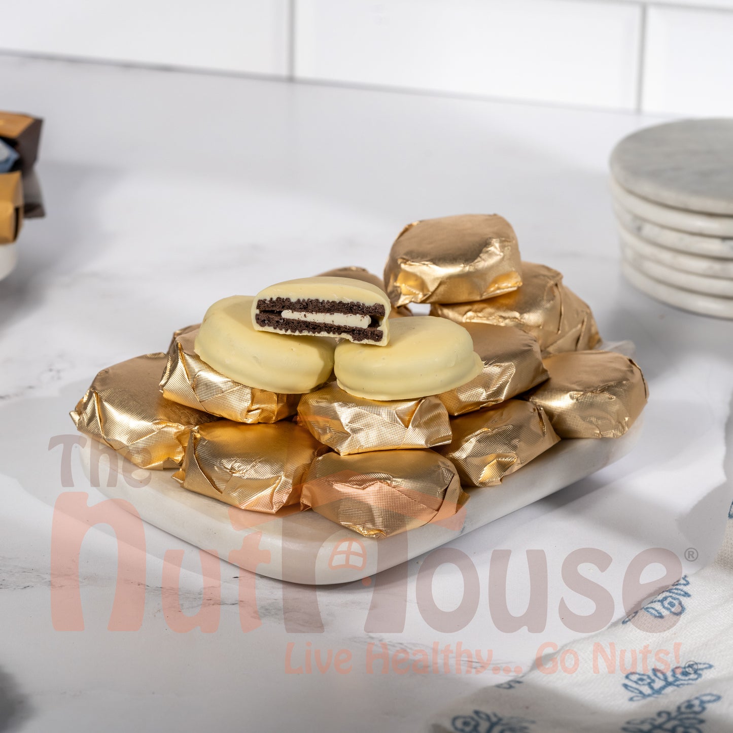 White Chocolate Covered Oreo