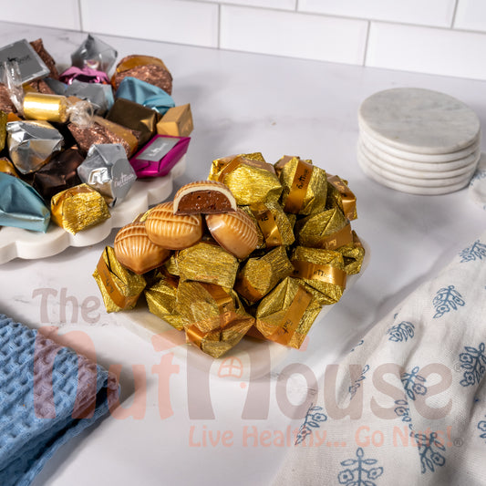 white milk chocolate with hazelnut cream