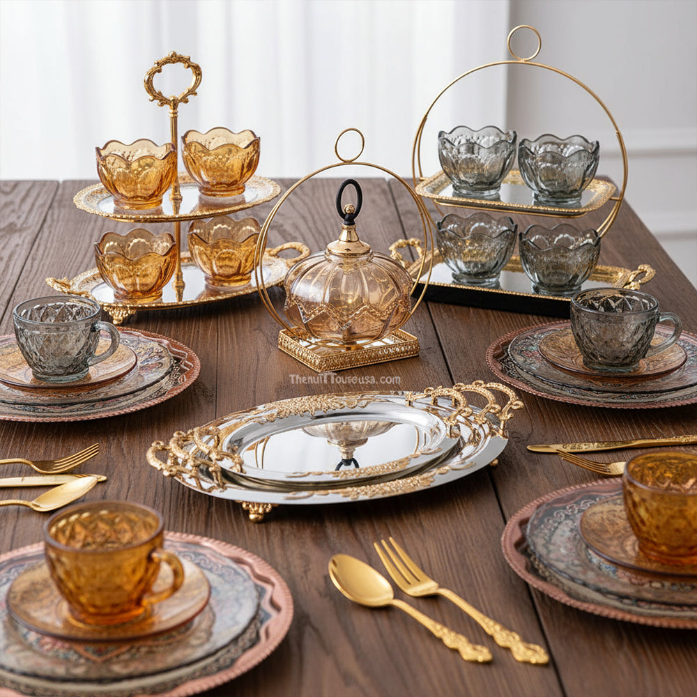 Serve ware sets in Chicago, USA by The Nut House