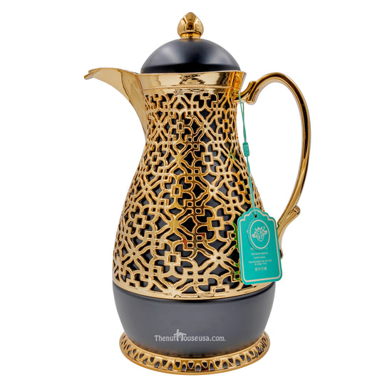 Black & Gold Coffee Thermos (6-3)