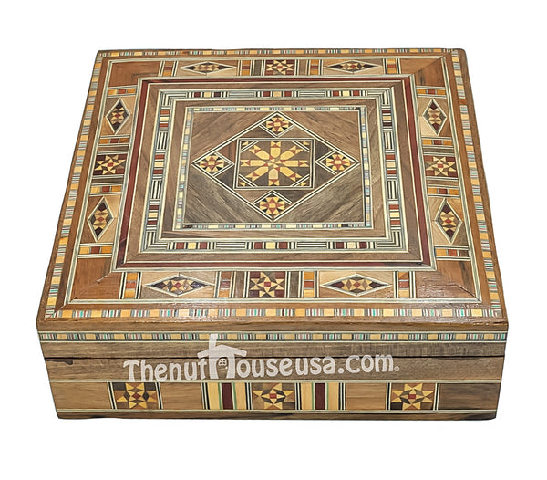 Syrian handmade wooden jewelry box 70012