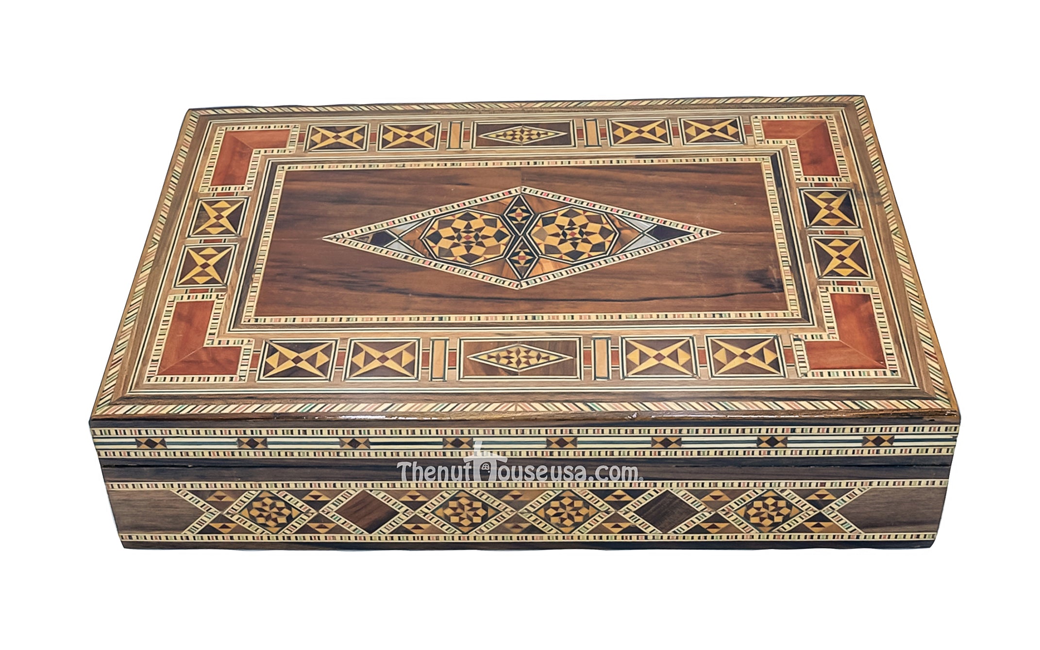 Syrian handmade wooden jewelry box 70014 - The Nut House