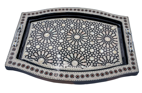 Egyptian handmade serving tray set 90016