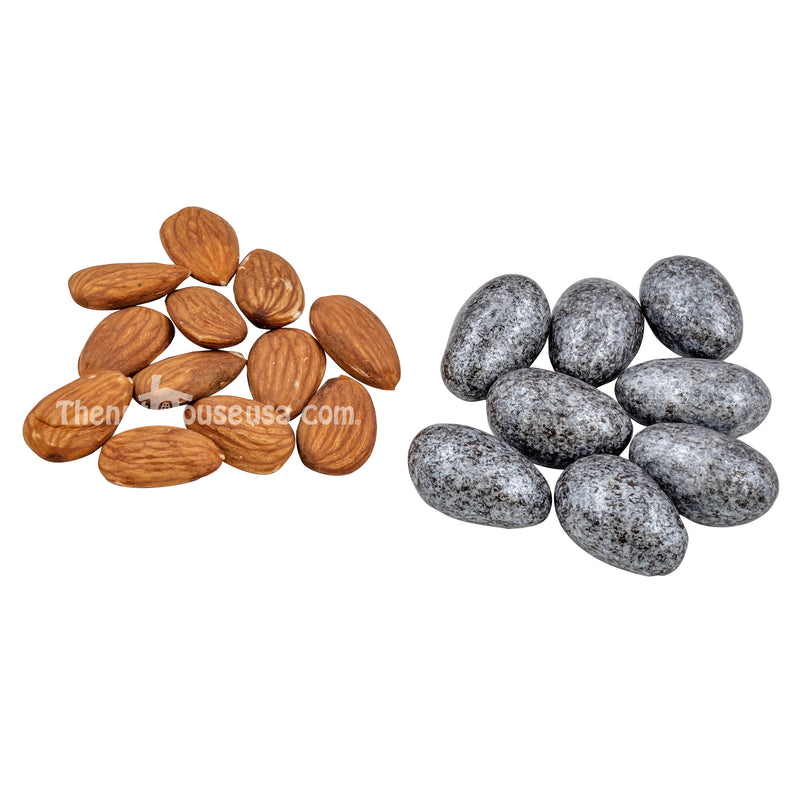 Pearly Silver Dark Chocolate Coated Almonds