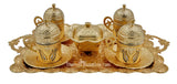 Gold Turkish Coffee set 24032