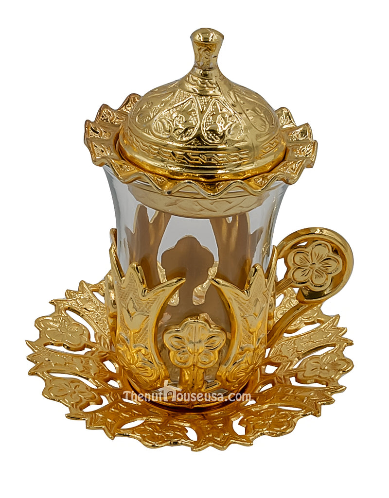 Gold Turkish Tea set 24006