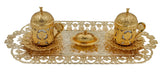 Gold Turkish Coffee set 24050