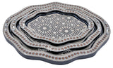 Egyptian handmade serving tray set 90015