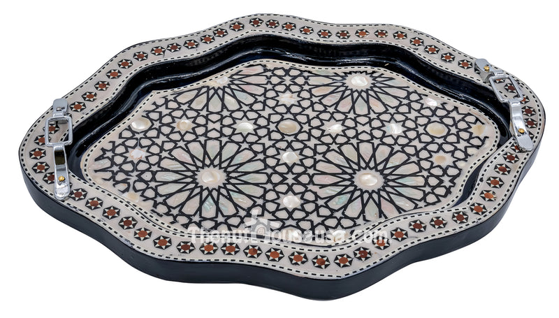 Egyptian handmade serving tray set 90015
