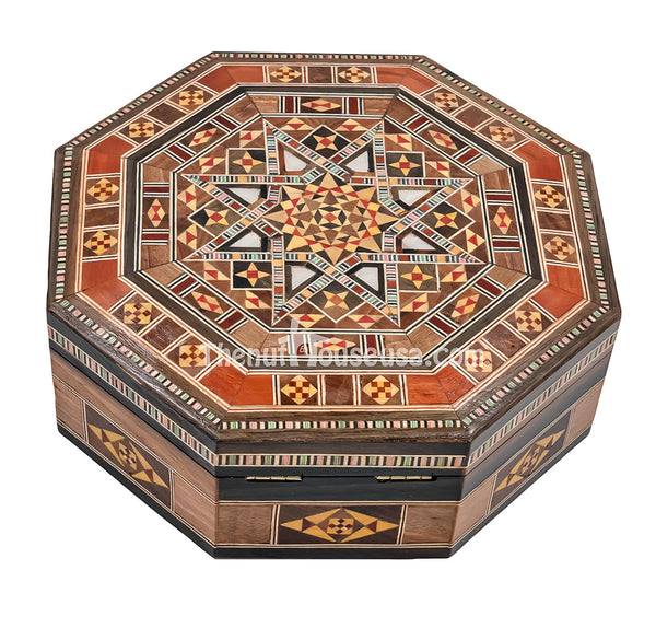 Syrian handmade wooden jewelry box 70020