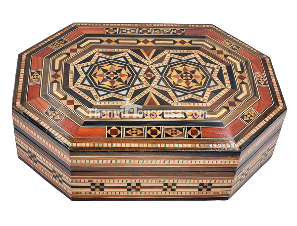 Syrian handmade wooden jewelry box 70021