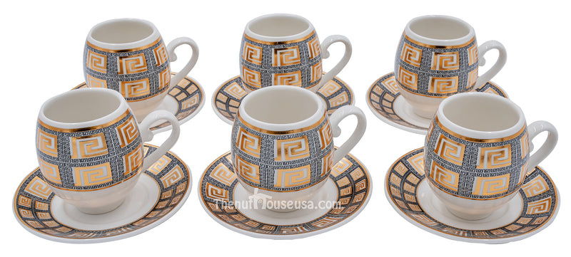 Designer 8 Turkish coffee set 6 pc (T2)