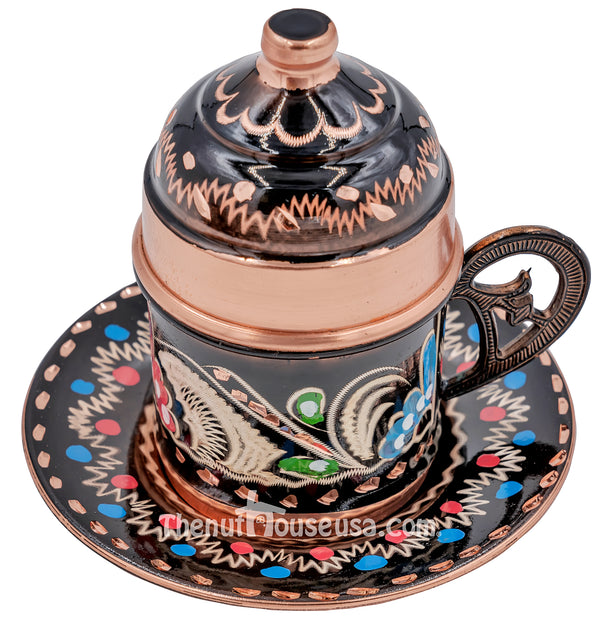 Handmade Copper Turkish Coffee set