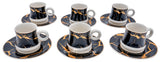 Designer 26 Turkish coffee set 6 pc (B1057B)