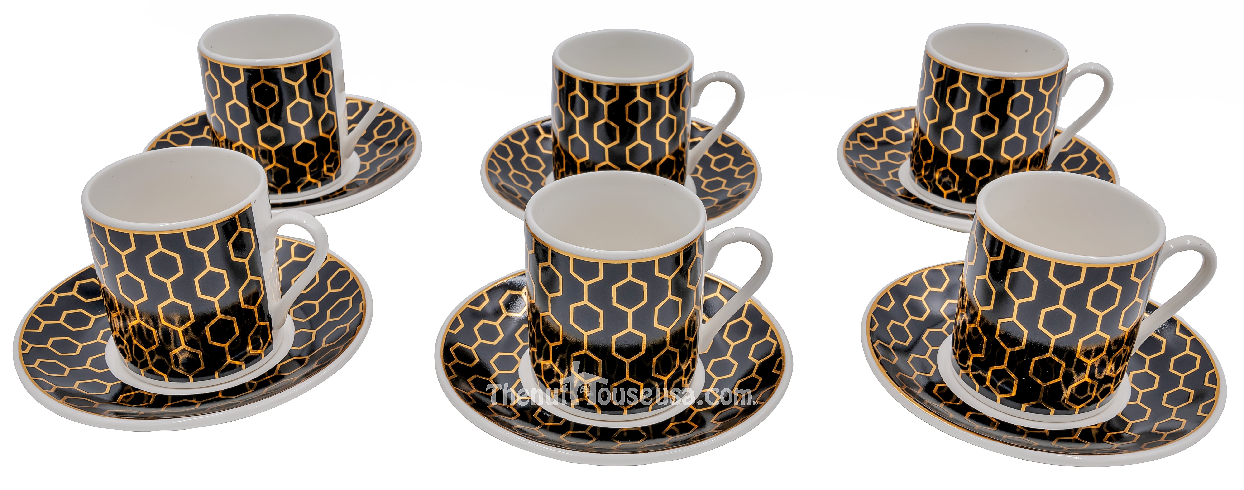 Designer 25 Turkish coffee set 6 pc (F03-3) - The Nut House
