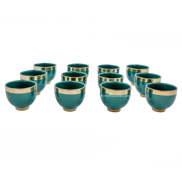 Dark Green Sada coffee cups set