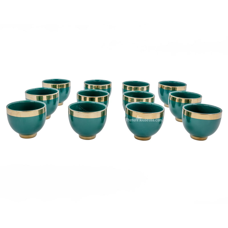Dark Green Sada coffee cups set