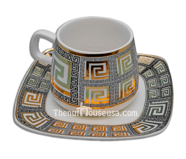 Designer 4 Turkish Coffee set 6pc  (T3)