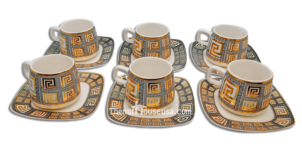 Designer 4 Turkish Coffee set 6pc  (T3)