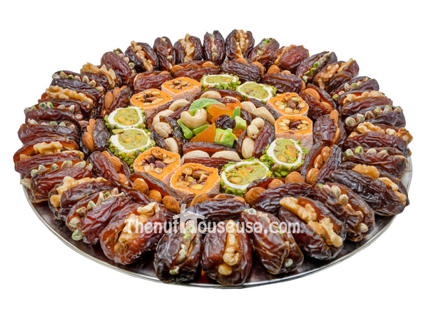 Stuffed dates with Turkish delights gift Platter